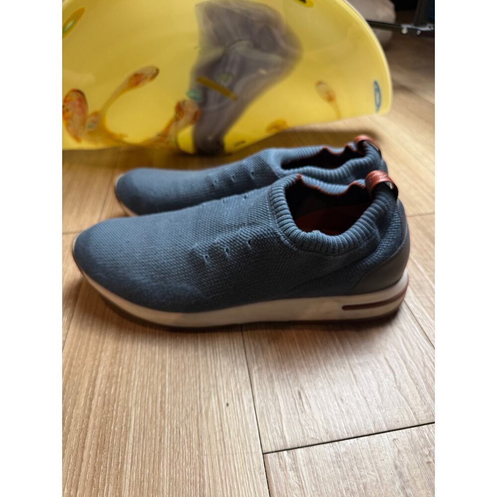 Loro Piana 360 LP Flexy Walk Sneakers EU 45 Blue Knit Slip On Made Italy - Picture 9 of 13